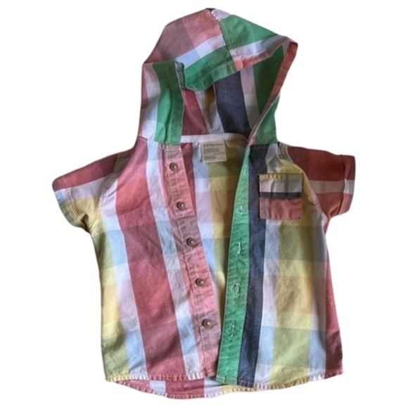 Cute 18M Matching Set: Hooded Shirt + Khaki Shorts‎ - Picture 2 of 9